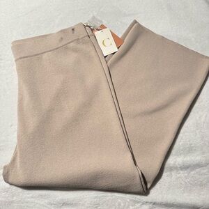 Cyrus Women’s Oatmeal Wide Leg Dress Lounge Pants